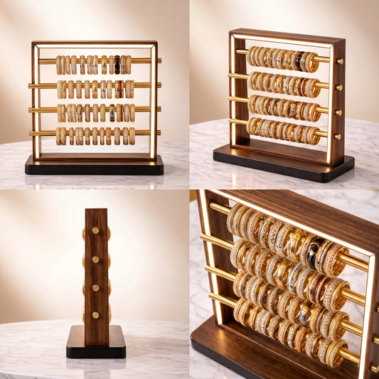 Premium Square Acrylic Bangle Display & Organizer Stand for Retail & Home Jewelry Storage