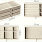 Acrylic Velvet Jewelry
Organizer with 3 Drawers Stackable Display Storage
Box