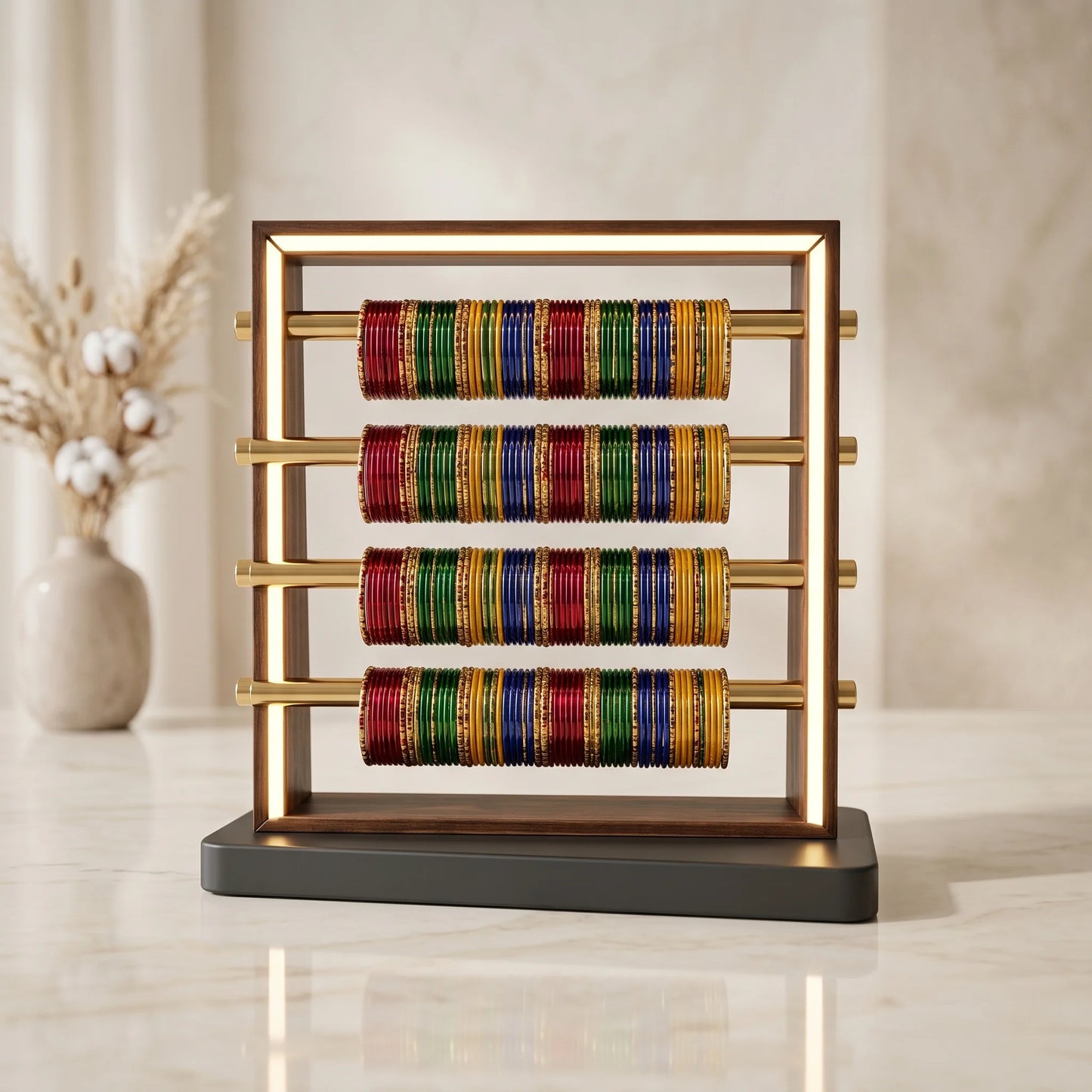 Premium Square Acrylic Bangle Display & Organizer Stand for Retail & Home Jewelry Storage