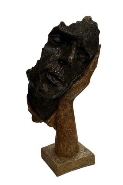 Modern Abstract Face Sculpture – Artistic Resin Bust Statue for Home & Office Decor