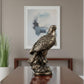 Antique Bronze Falcon Statue – Majestic Eagle Figurine for Office & Home Decor