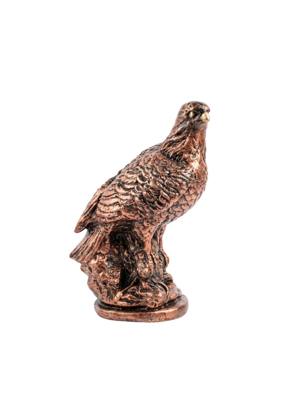 Antique Bronze Falcon Statue – Majestic Eagle Figurine for Office & Home Decor